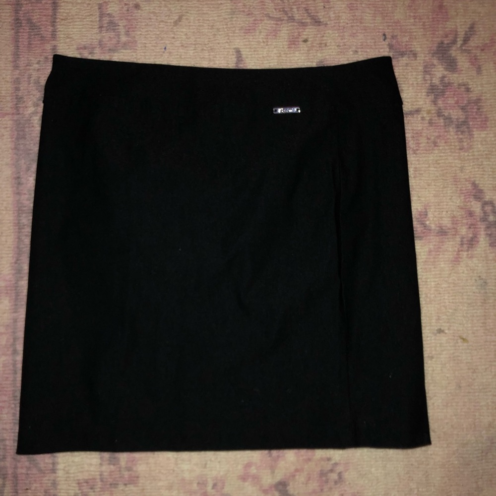 Black high waisted pencil skirt